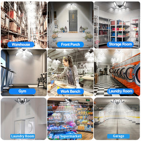 Deformable LED Light Fixtures For Garages