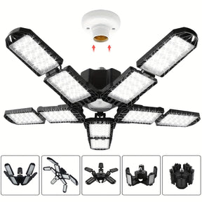 Deformable LED Light Fixtures For Garages