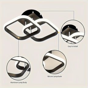 Square LED Geometric Light Fixtures