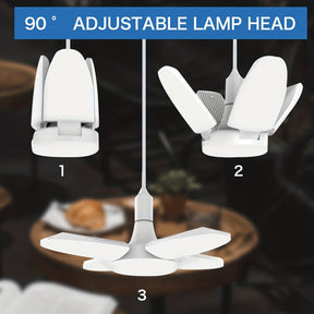 Deformable LED Four leaf light fixtures