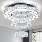 LED Crystal Saturn Ring Light Fixtures