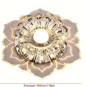 Crystal Recessed Ceiling Lotus Light fixtures