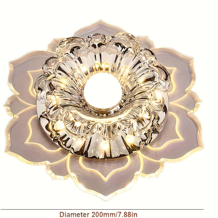 Crystal Recessed Ceiling Lotus Light fixtures