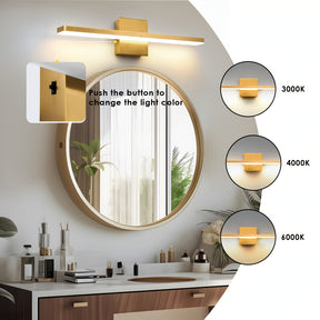 Linear led bathroom light fixtures