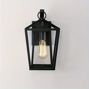 Black Lantern Vintage Wall Light Fixtures