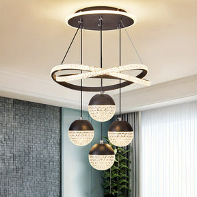 Crystal Ball Pendant Light Chandelier