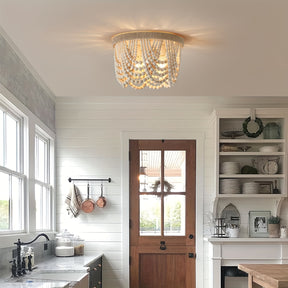 Boho beaded light fixtures