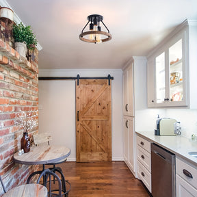Semi Flush farmhouse Mount Ceiling Light