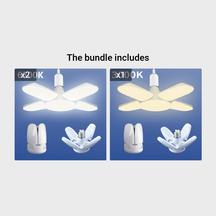 Deformable LED Four leaf light fixtures