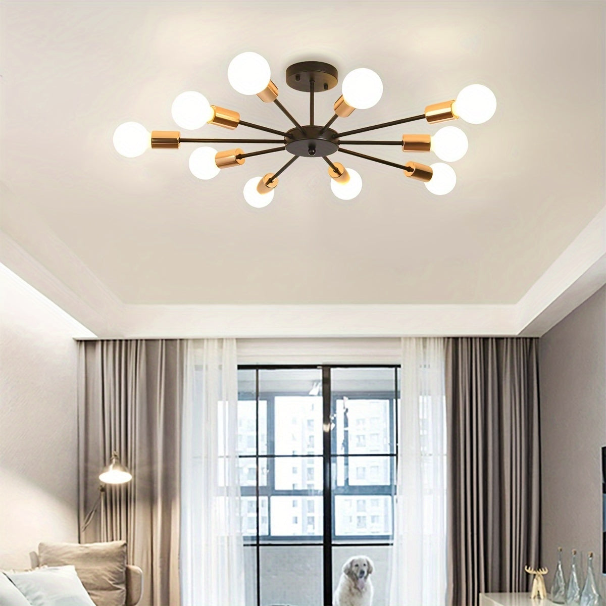 mid century modern sputnik chandelier