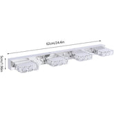 Bathroom vanity crystal light fixture