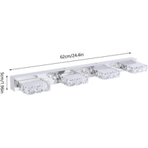 Bathroom vanity crystal light fixture