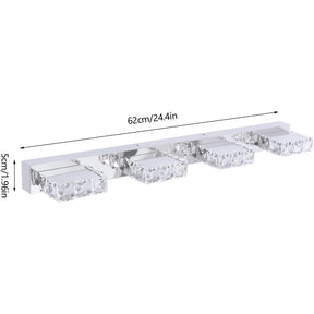Bathroom vanity crystal light fixture