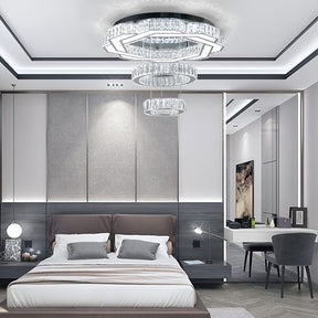 LED Crystal Saturn Ring Light Fixtures