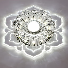 Crystal Recessed Ceiling Lotus Light fixtures