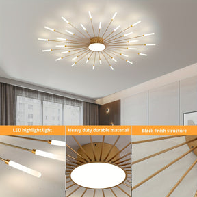sputnik ceiling light for bedroom