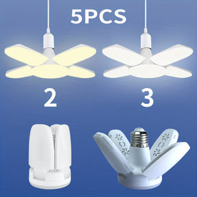 Deformable LED Four leaf light fixtures