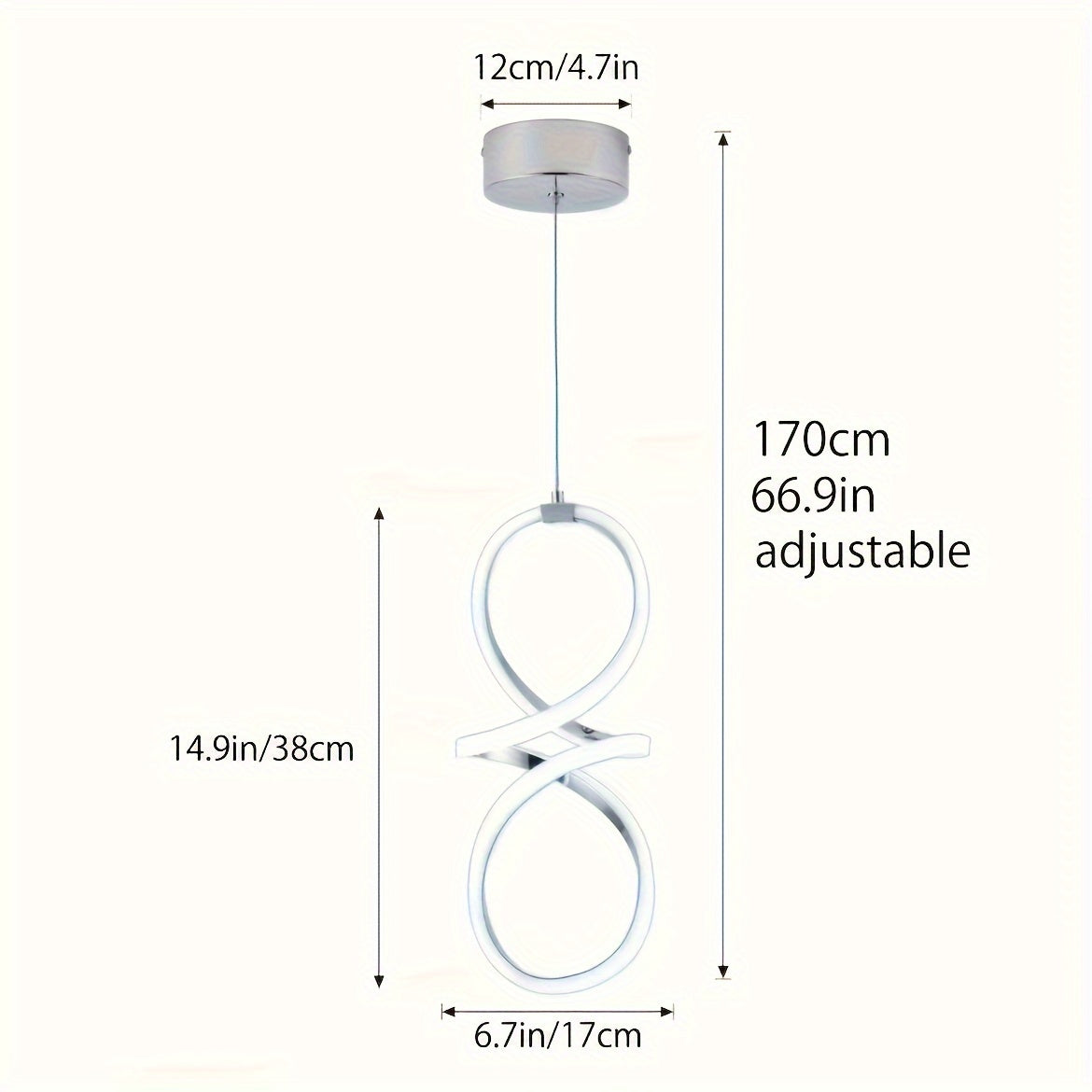 Infinity Loop Pendant Light Fixtures