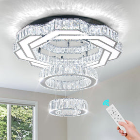 LED Crystal Saturn Ring Light Fixtures