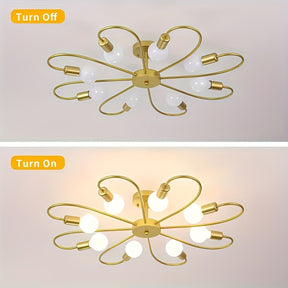 Flower Petal Floral Light Fixture