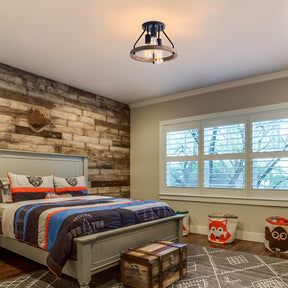 Semi Flush farmhouse Mount Ceiling Light