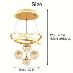 Contemporary Dimmable Pendant Chandelier