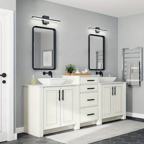 Linear led bathroom light fixtures