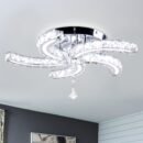 Semi Flush ceiling crystal light fixtures
