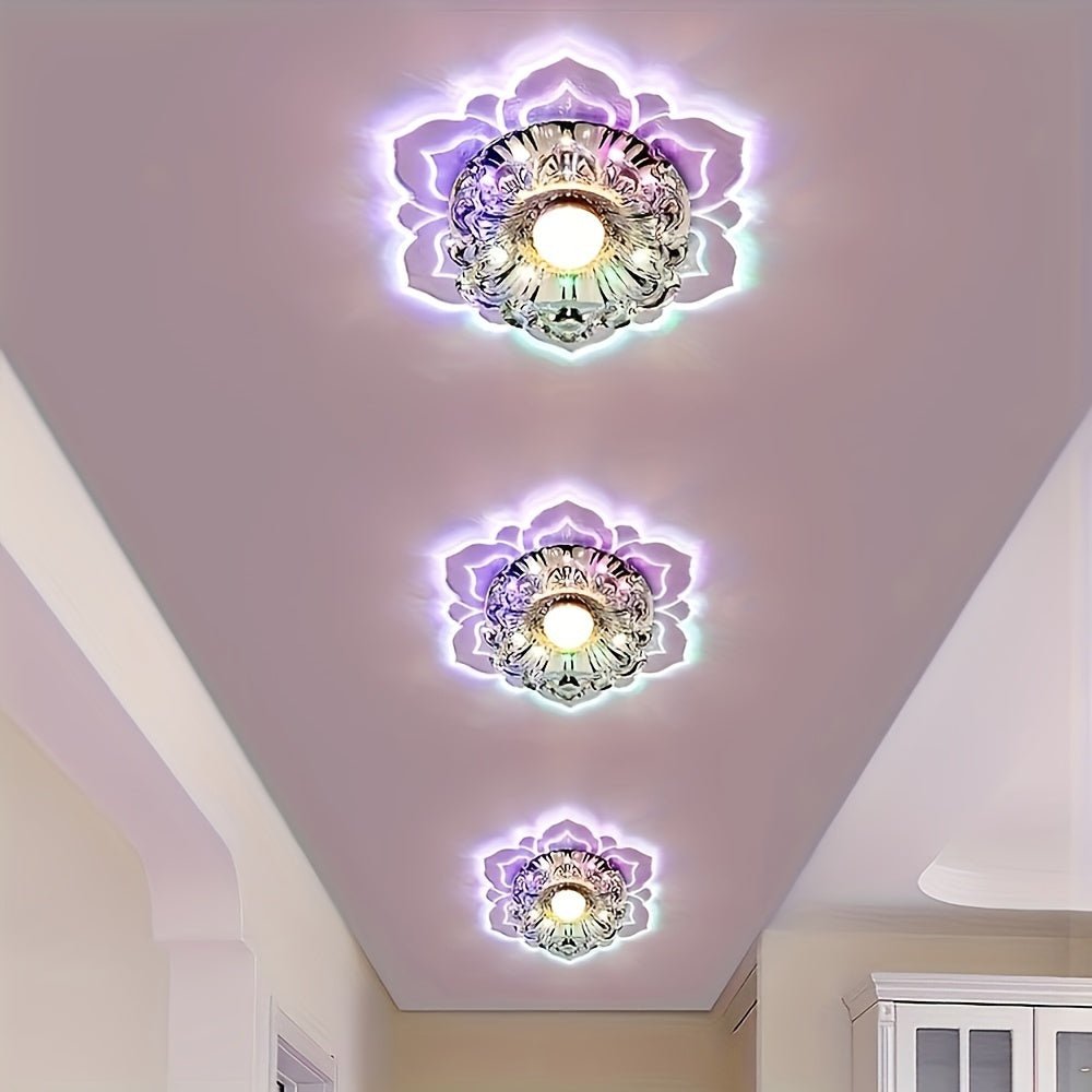 Crystal Recessed Ceiling Lotus Light fixtures