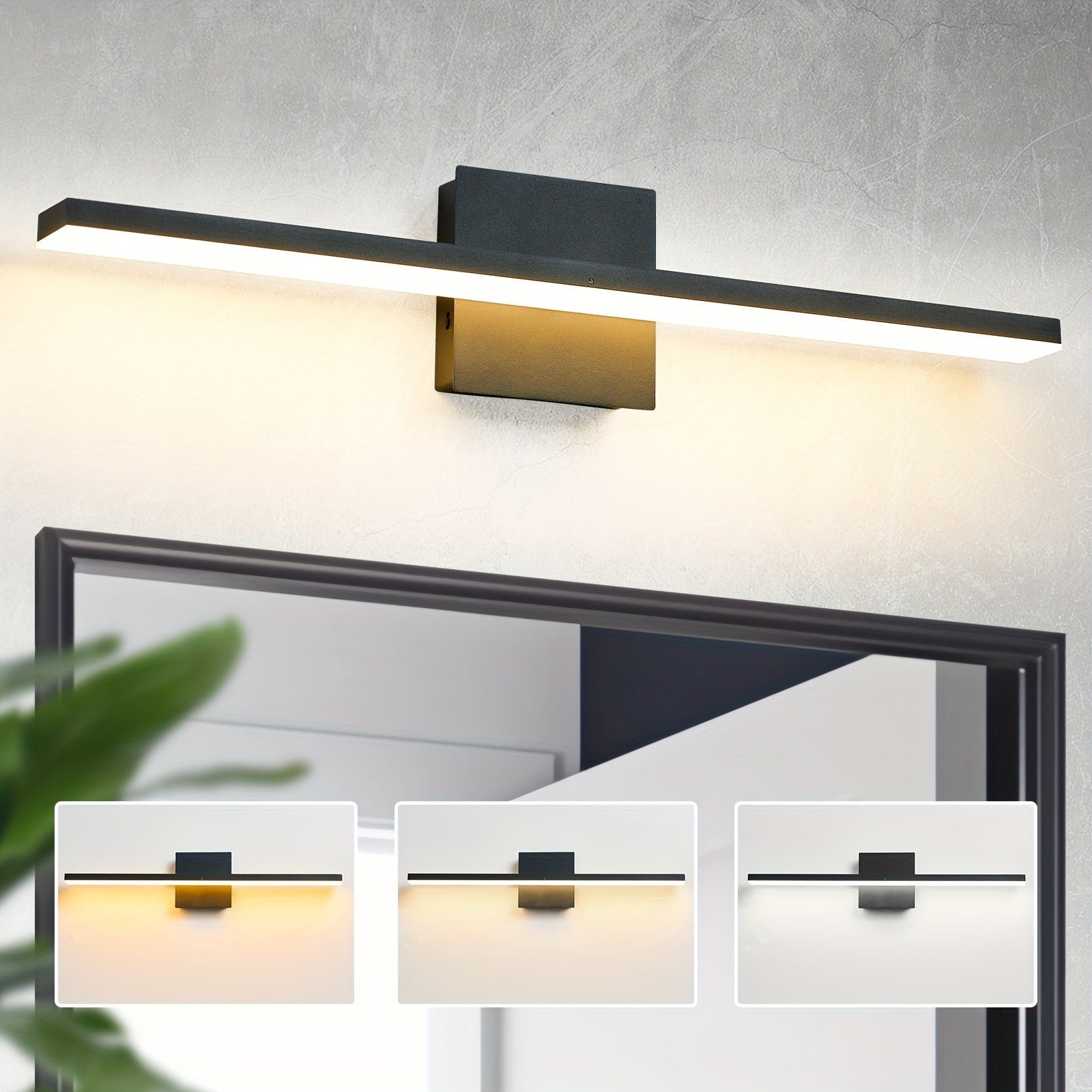 Linear led bathroom light fixtures
