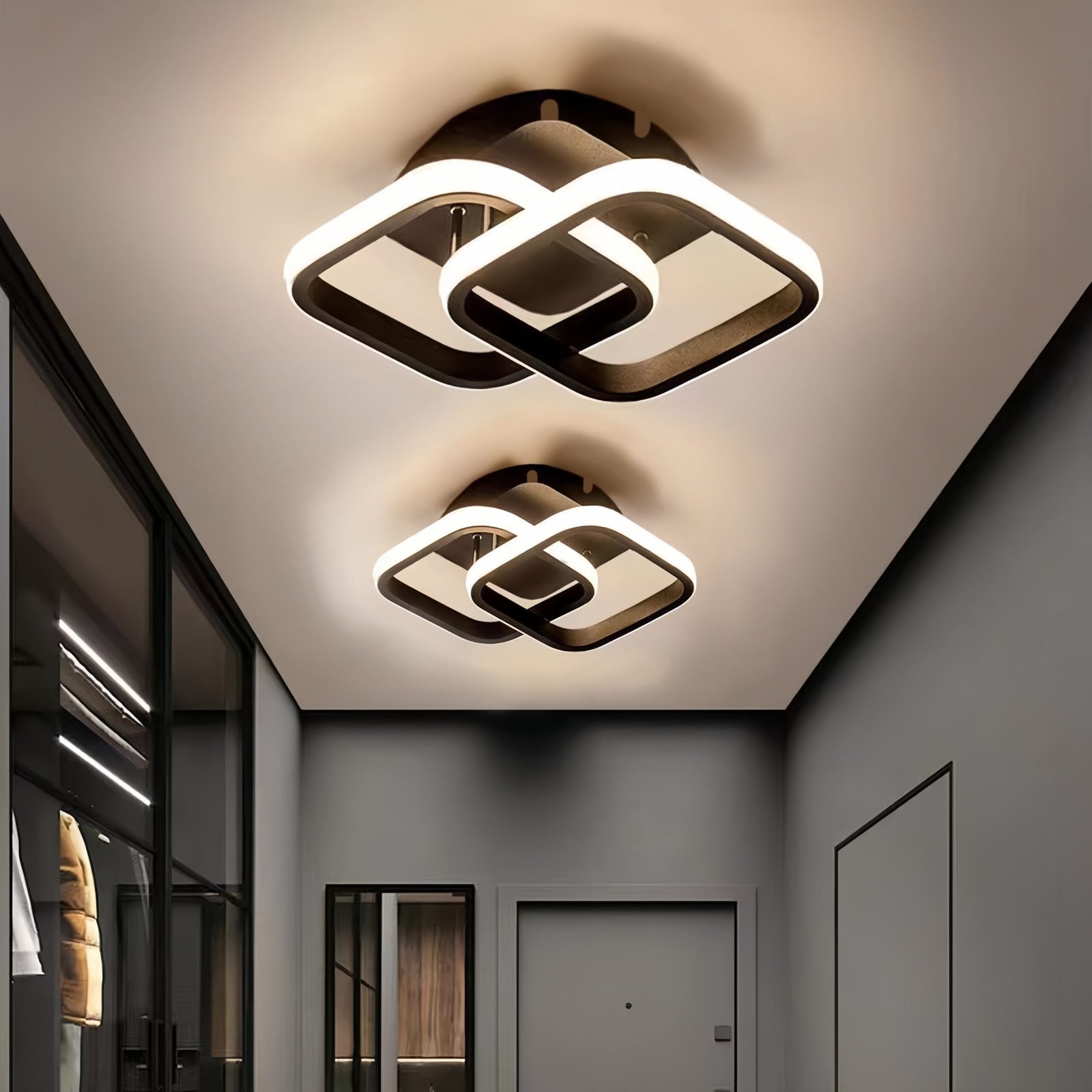 Square LED Geometric Light Fixtures