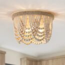 Boho beaded light fixtures