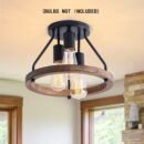 Semi Flush farmhouse Mount Ceiling Light