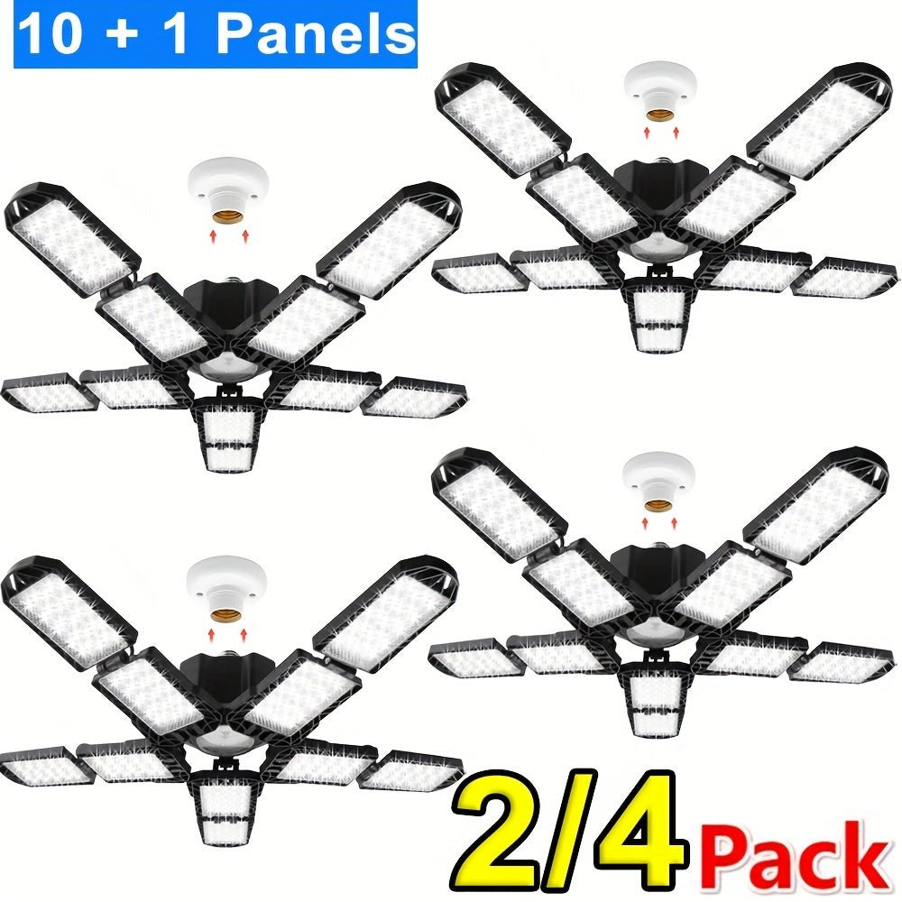 Deformable LED Light Fixtures For Garages